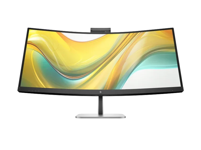 HP Series 5 Pro 534pm 34" WQHD Curved USB-C Conferencing Monitor, 3440×1440, 100Hz, 5ms, VA, 400 Nits, 99% sRGB, 5MP Webcam, 4×3W Speakers, 100W USB-C Power Delivery