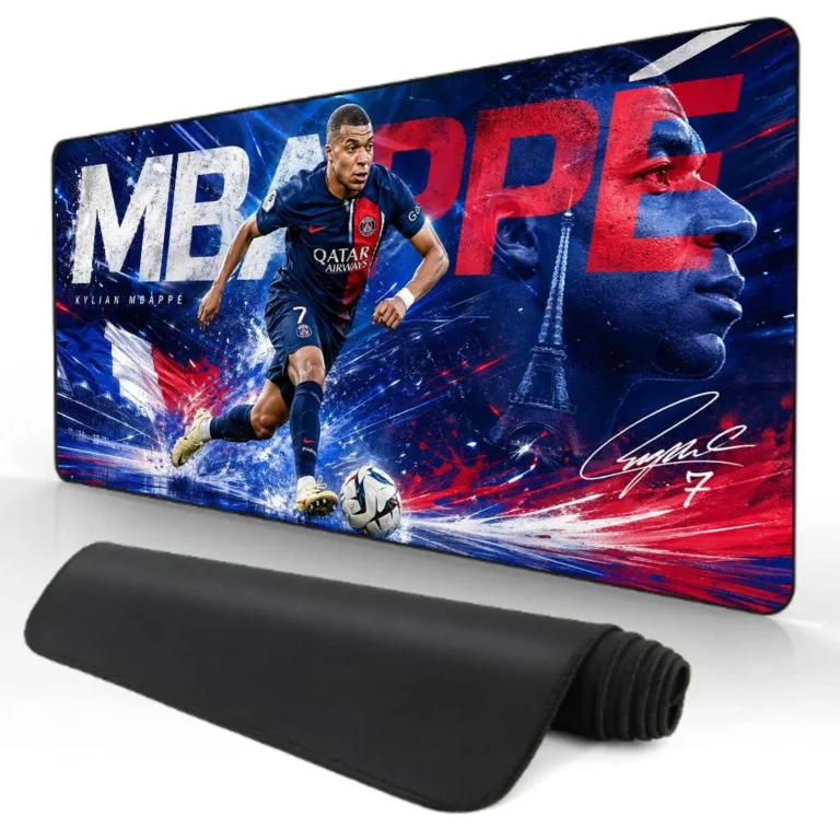 Mouse Pad 90x45 cm / 4mm: Kylian Mbappe 01