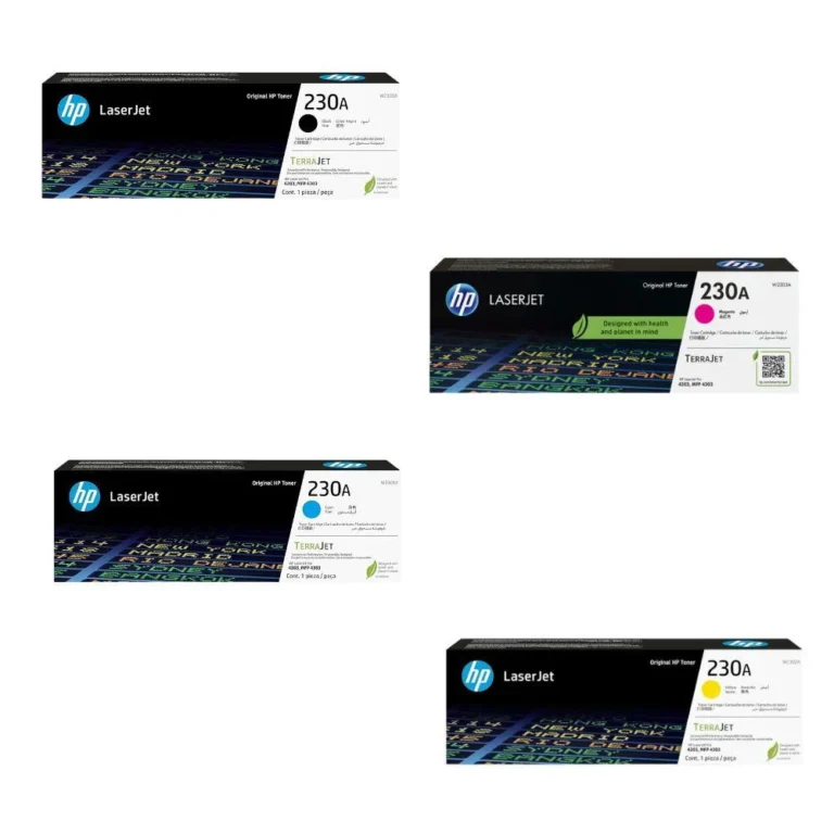 HP Original 4-Color Toner Cartridge Set (Black, Cyan, Magenta, Yellow) Genuine HP Combo Pack for High-Quality Printing, Reliable Performance & Vivid Colors