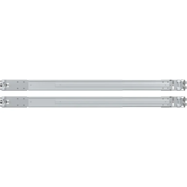 Synology RKS-02 Sliding Rail Kit – Compatible with 2U/3U Rackmount NAS, Supports 610–890 mm Depth, Square/Round Holes