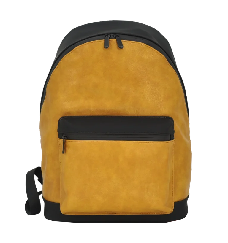 UNION 15.6″ PU Leather Backpack – Business Style, Water-Resistant, Padded Laptop Compartment