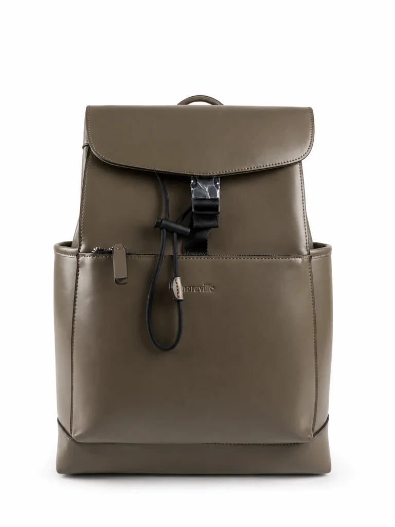 MARAVILLO MB916 Laptop Backpack 15.6" – Brown , Stylish Professional Design , Spacious Main Compartment , Front & Side Pockets , Business, Travel & Daily Use