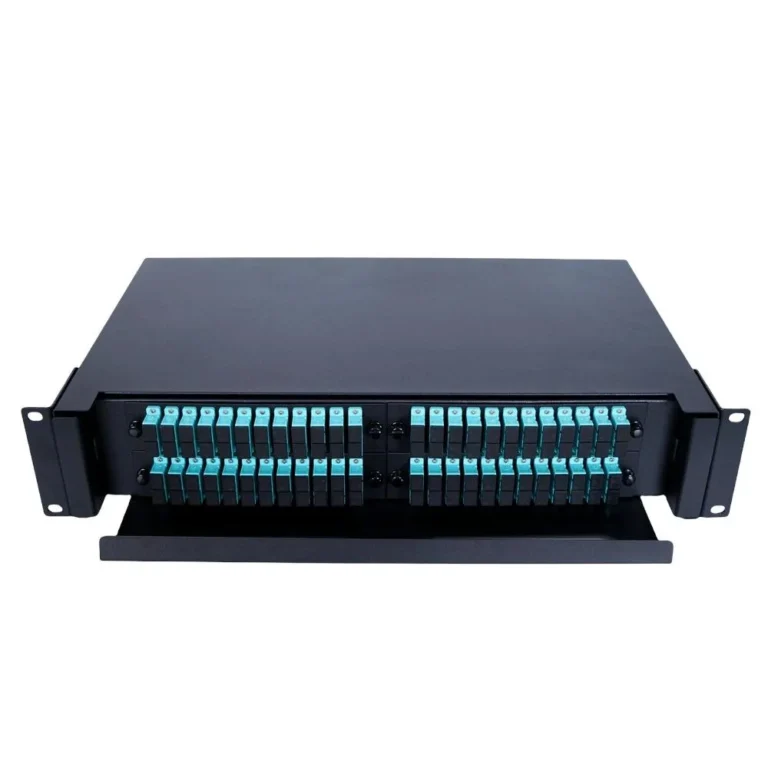 Atlantic 2U 48-Port Fiber Patch Panel – 96 SC Connectors, OM3 Multimode / SingleMode